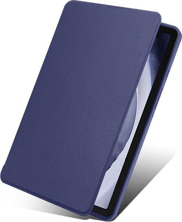 Galaxy Tab A9 Kılıf Uyumlu Mnc Termik Kalem Bölmeli Dönebilen Standlı Kılıf-Lavendery Gray