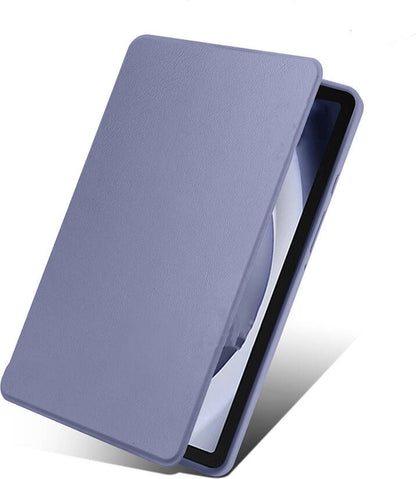 Galaxy Tab A9 Kılıf Uyumlu Mnc Termik Kalem Bölmeli Dönebilen Standlı Kılıf-Lavendery Gray