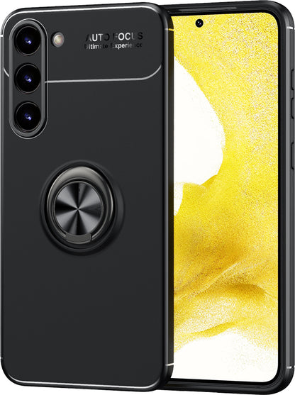 Galaxy S23 Plus Kılıf Mnc Ravel Silikon Kapak-Siyah