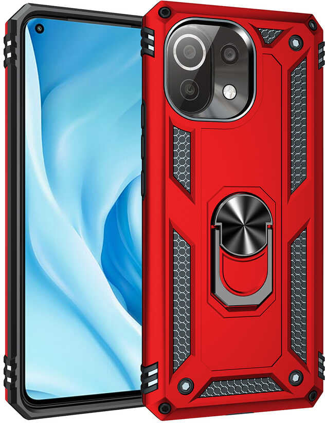 Xiaomi Mi 11 Lite Kılıf Mnc Vega Kapak-Gri