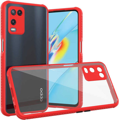 Oppo A54 4g Kılıf mnc Kaff Kapak-Kırmızı