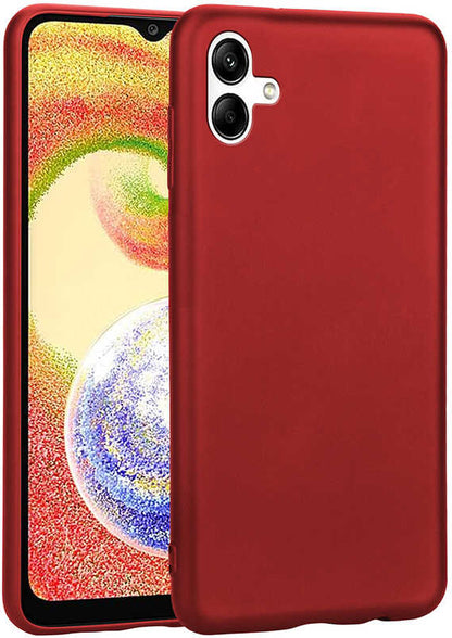 Galaxy A04 Kılıf Mnc Premier Silikon Kapak-Kırmızı