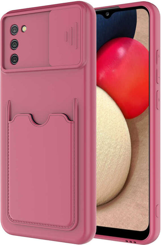 Galaxy A02S Kılıf mnc Kartix Kapak-Koyu Mor