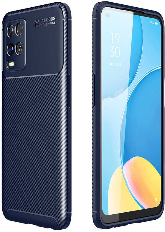 Oppo A54 4g Kılıf Mnc Negro Silikon Kapak-Lacivert