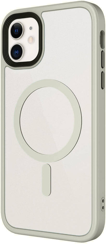 Apple iPhone 11 Kılıf Mat Arka Yüzey Wireless Şarj Özellikli Mnc Flet Magsafe Kapak-Derin Mor