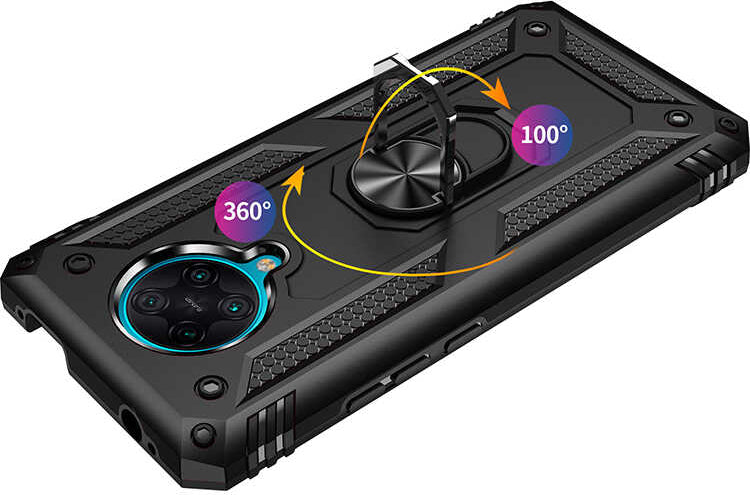 Xiaomi Redmi K30 Pro Kılıf Mnc Vega Kapak-Siyah
