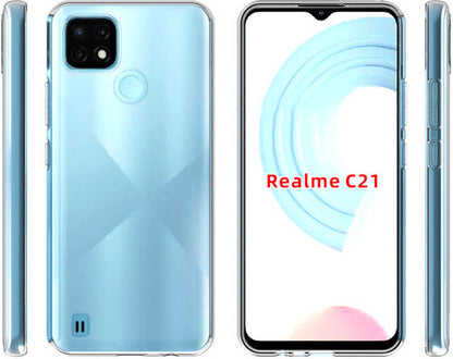 Realme C21 Kılıf Mnc Süper Silikon Kapak-Renksiz