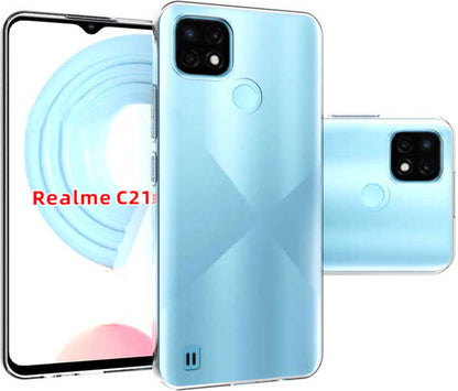 Realme C21 Kılıf Mnc Süper Silikon Kapak-Renksiz