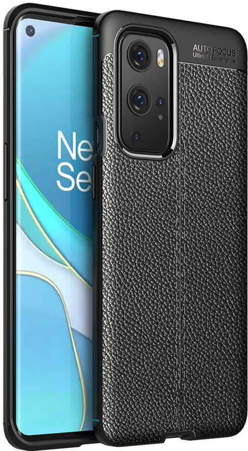 One Plus 9 Pro Kılıf Mnc Niss Silikon Kapak-Siyah
