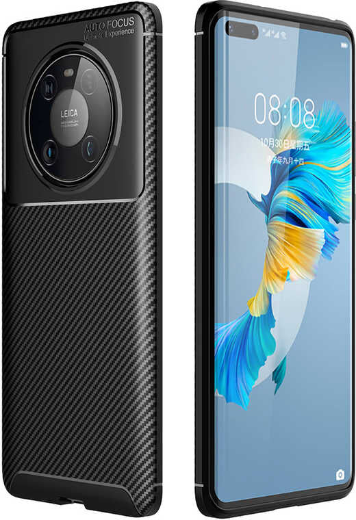 Huawei Mate 40 Pro Kılıf Mnc Negro Silikon Kapak-Siyah