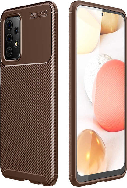 Galaxy A52 Kılıf Mnc Negro Silikon Kapak-Kahverengi