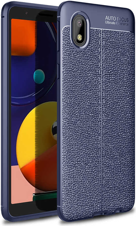 Galaxy A01 Core Kılıf Mnc Niss Silikon Kapak-Lacivert