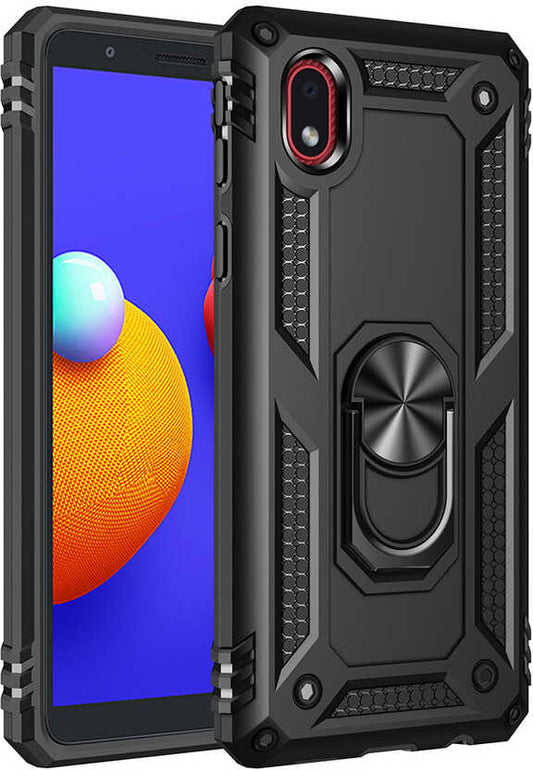 Galaxy A01 Core Kılıf Mnc Vega Kapak-Siyah