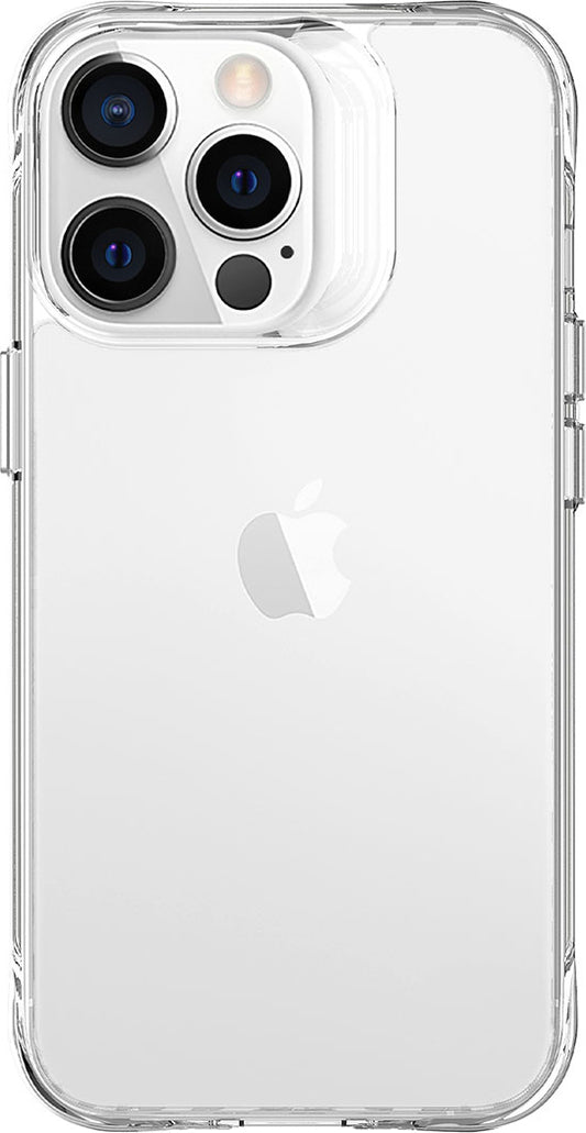 Apple iPhone 13 Pro Kılıf Mnc Şeffaf Ultra Ince Airbag Tasarımlı Okka Kapak-Renksiz