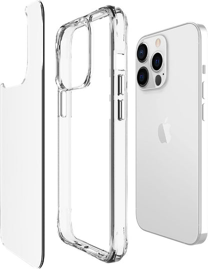 Apple iPhone 13 Pro Kılıf Mnc Şeffaf Ultra Ince Airbag Tasarımlı Okka Kapak-Renksiz