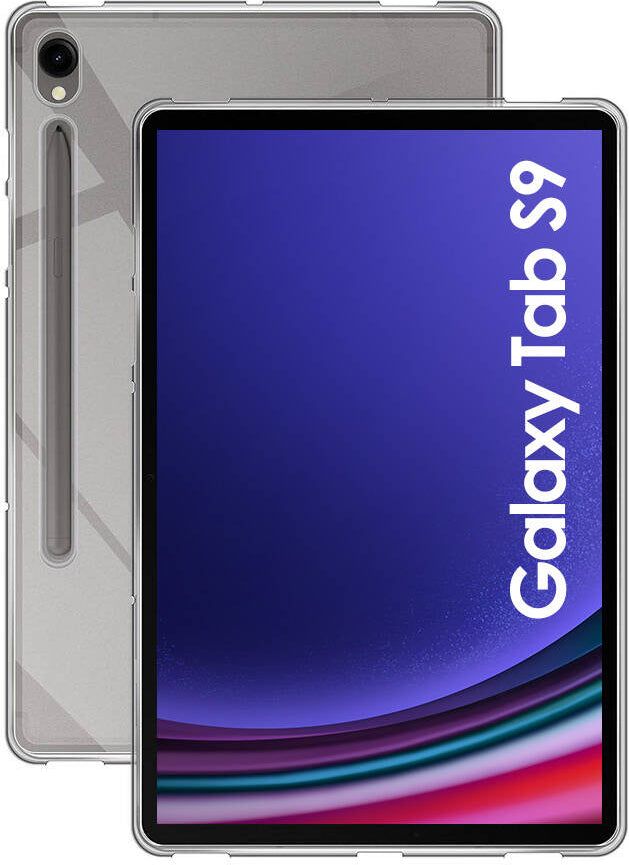 Galaxy Tab S9 Kılıf  Uyumlu Mnc Tablet Süper Silikon Kapak-Renksiz