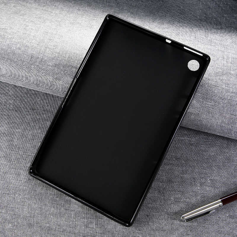 Lenovo M10 Plus TB-X606F Kılıf  Uyumlu Mnc Tablet Süper Silikon Kapak-Renksiz