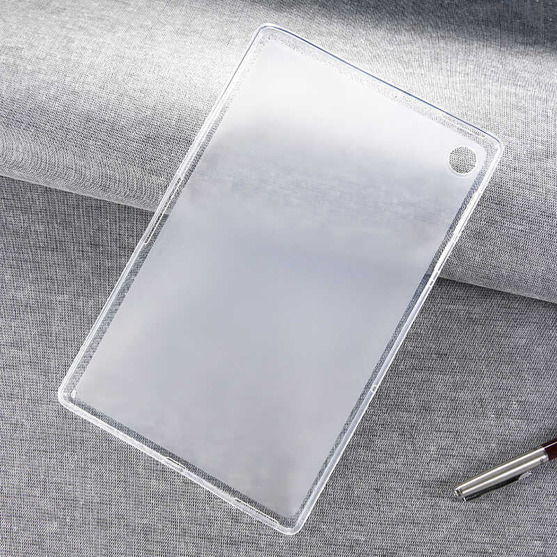 Lenovo M10 Plus TB-X606F Kılıf  Uyumlu Mnc Tablet Süper Silikon Kapak-Renksiz