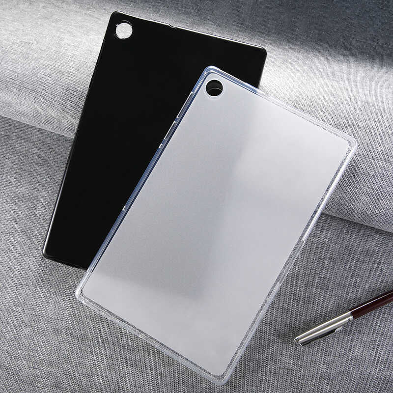 Lenovo M10 Plus TB-X606F Kılıf  Uyumlu Mnc Tablet Süper Silikon Kapak-Renksiz