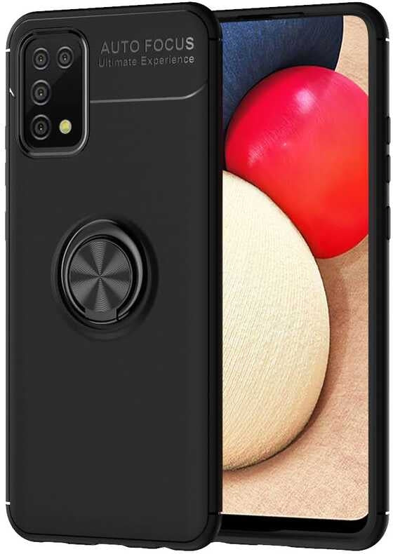 Galaxy A02S Kılıf Mnc Ravel Silikon Kapak-Siyah