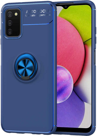 Galaxy A03S Kılıf Mnc Ravel Silikon Kapak-Mavi