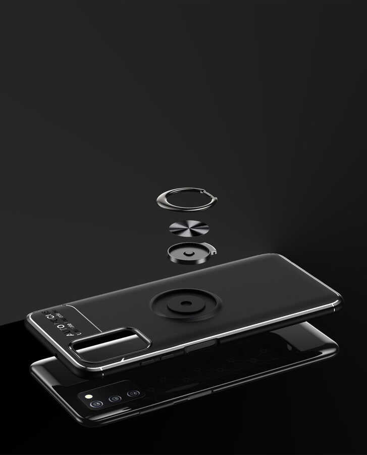 Galaxy A03S Kılıf Mnc Ravel Silikon Kapak-Mavi