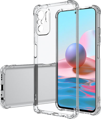 Xiaomi Redmi Note 10S Kılıf Mnc Kamera Korumalı Nitro Anti Shock Silikon-Renksiz