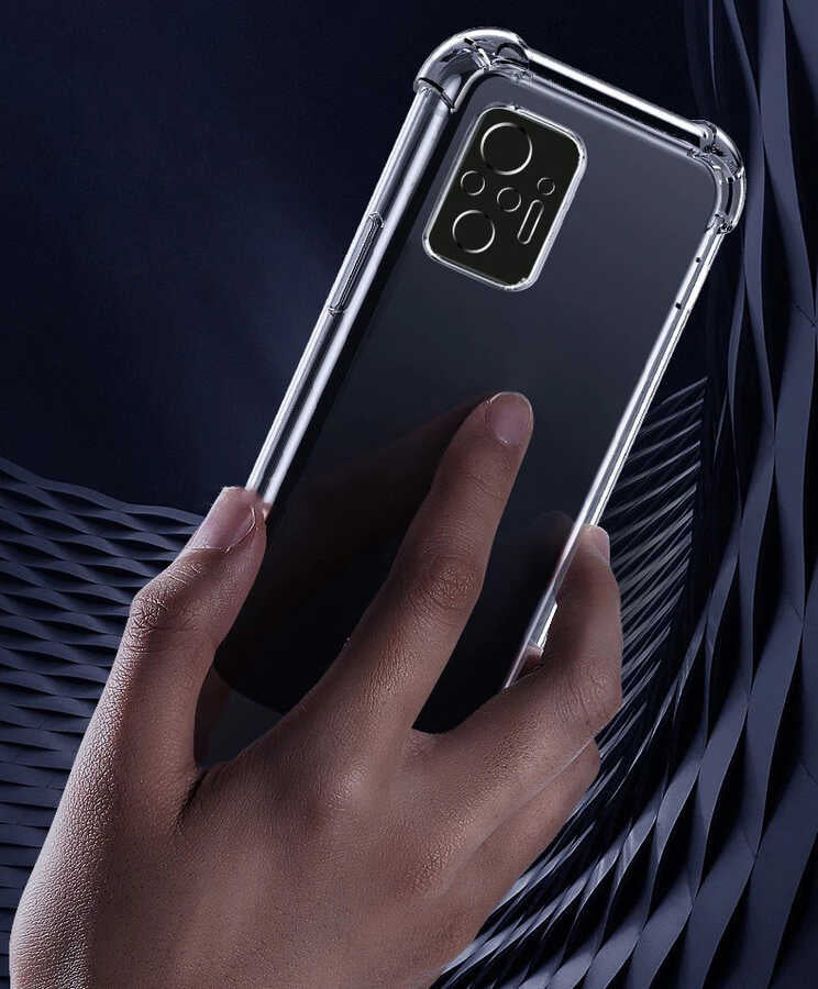 Xiaomi Redmi Note 10S Kılıf Mnc Kamera Korumalı Nitro Anti Shock Silikon-Renksiz
