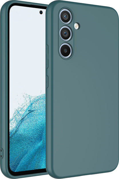 Galaxy A54 Kılıf Mnc Mara Laaakan Kapak-Koyu Yeşil