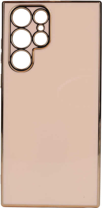Galaxy S22 Ultra Kılıf Mnc Bark Kapak-Rose Gold