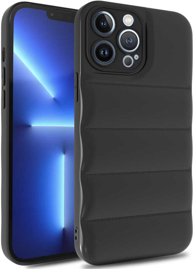 iPhone 12 Pro Max Kılıf Mnc Kasis Kapak-Siyah