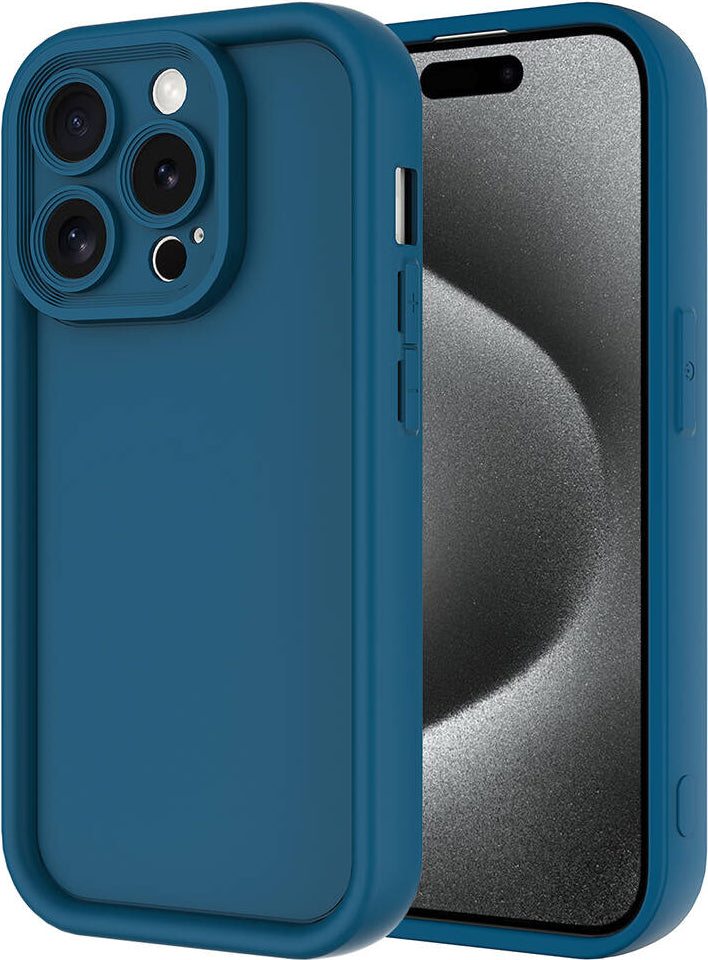 Apple iPhone 15 Pro Kılıf Kamera Korumalı Mnc Ananas Kapak-Koyu Yeşil