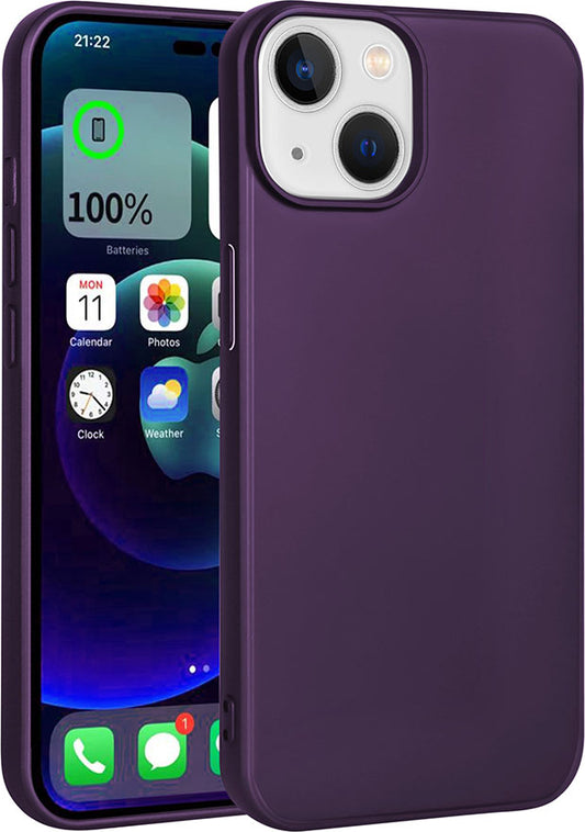 Apple iPhone 15 Plus Kılıf Mnc Premier Silikon Kapak-Derin Mor