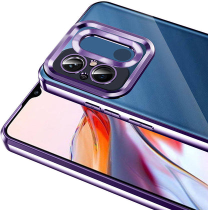 Xiaomi Redmi 12C Kılıf Kamera Korumalı Logo Gösteren Mnc Omega Kapak-Derin Mor