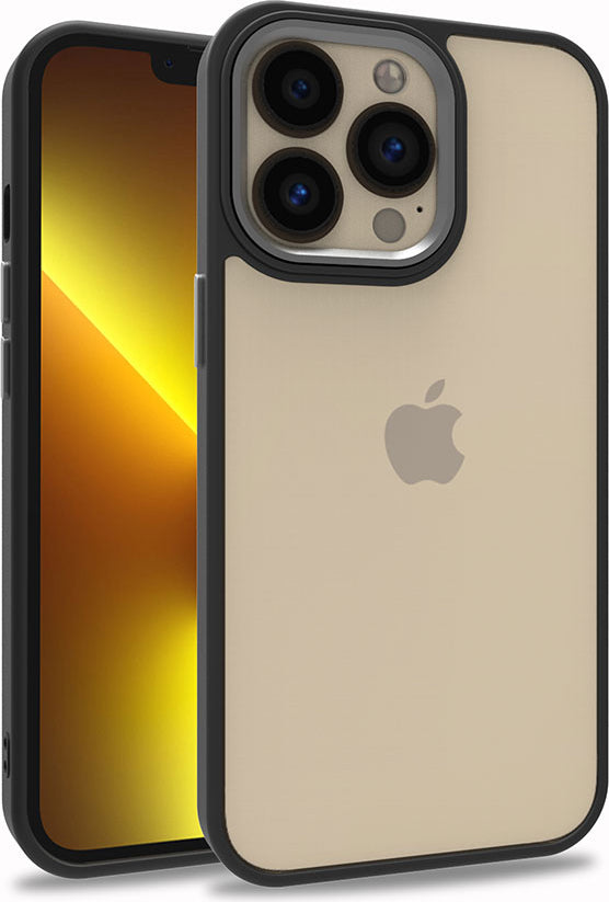 iPhone 13 Pro Kılıf Mnc Flora Kapak-Siyah