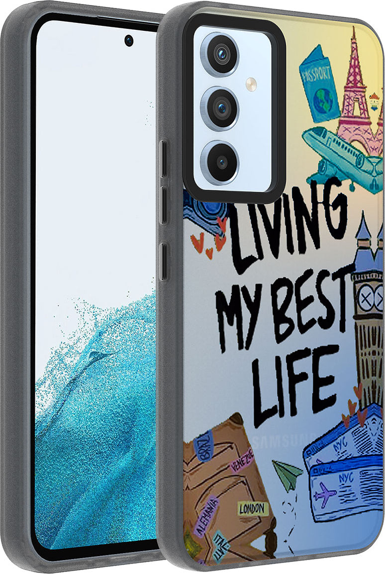 Galaxy A54 Kılıf Desenli Mnc Dragon Sert Kapak-Seyahat