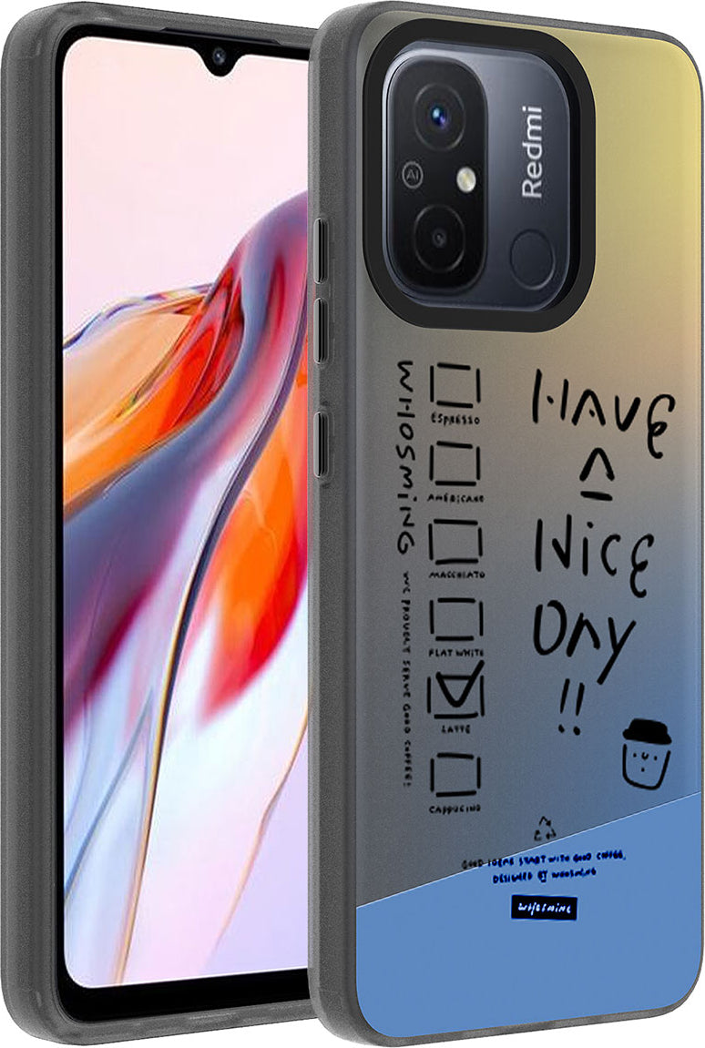 Xiaomi Redmi 12C Kılıf Desenli Mnc Dragon Sert Kapak-Have