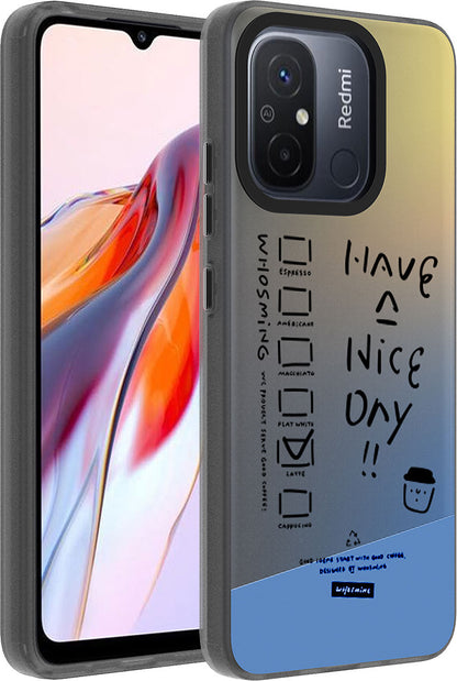 Xiaomi Redmi 12C Kılıf Desenli Mnc Dragon Sert Kapak-Have