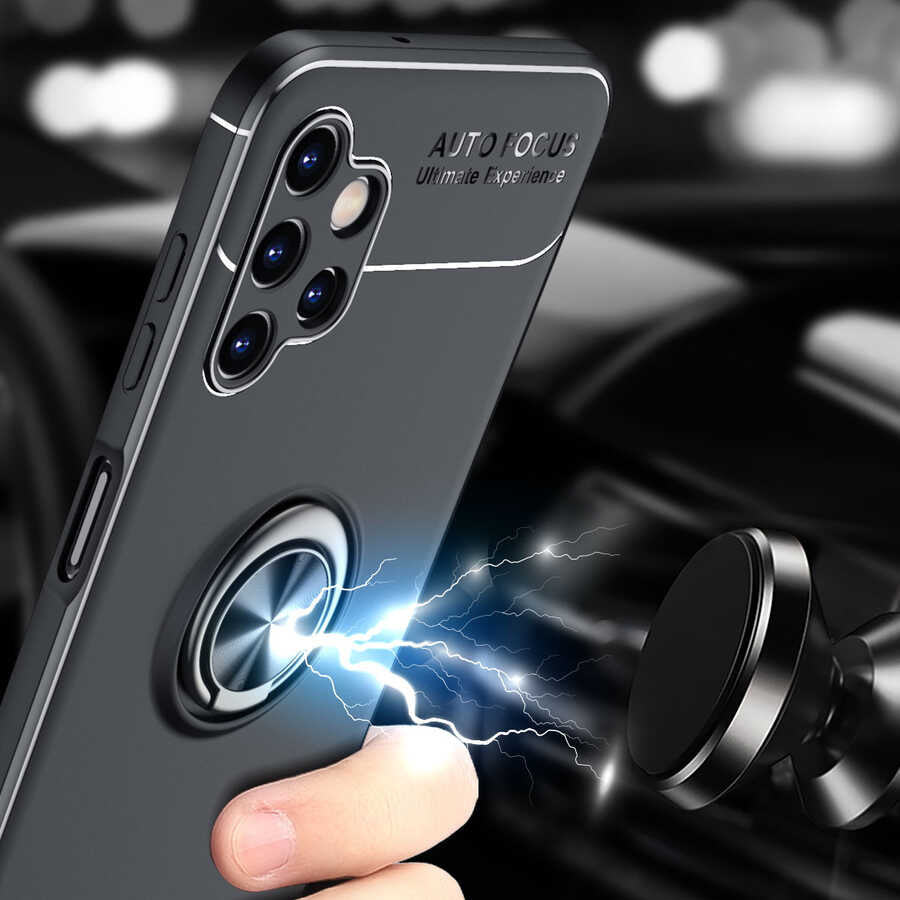 Galaxy A13 4g Kılıf Mnc Ravel Silikon Kapak-Kırmızı