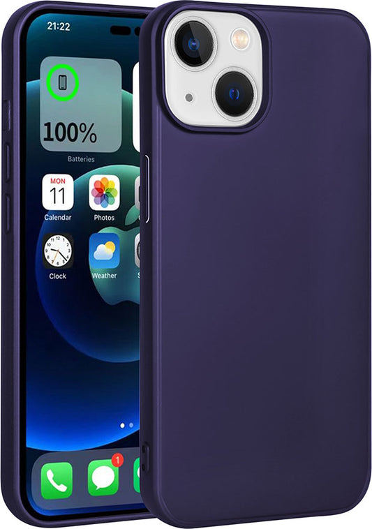 Apple iPhone 15 Plus Kılıf Mnc Premier Silikon Kapak-Lacivert