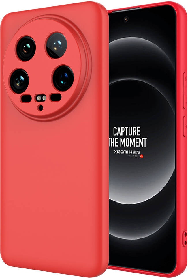 Xiaomi Mi 14 Ultra Kılıf Mnc Mara Laaakan Kapak-Kırmızı