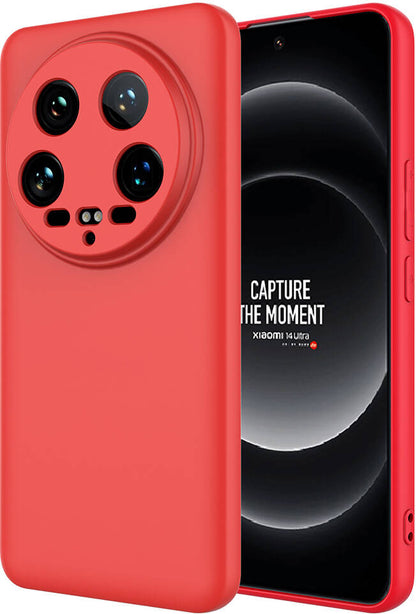 Xiaomi Mi 14 Ultra Kılıf Mnc Mara Laaakan Kapak-Kırmızı