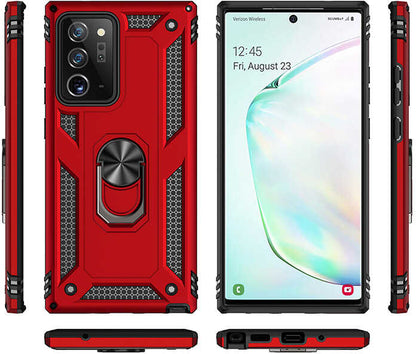 Galaxy Note 20 Ultra Kılıf Mnc Vega Kapak-Kırmızı