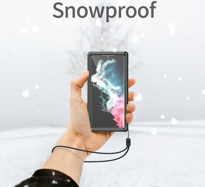 Galaxy S22 Ultra Kılıf 1-1 Su Geçirmez Kılıf-Siyah