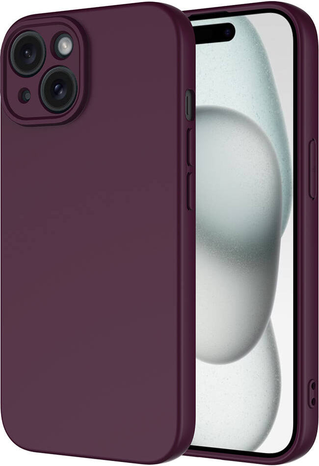 Apple iPhone 15 Plus Kılıf Mnc Mara Laaakan Kapak-Koyu Mor
