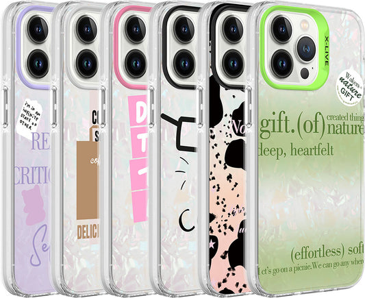 Apple iPhone 13 Pro Kılıf Mermer Desenli Mnc Marbello Kapak-Siyah-Beyaz
