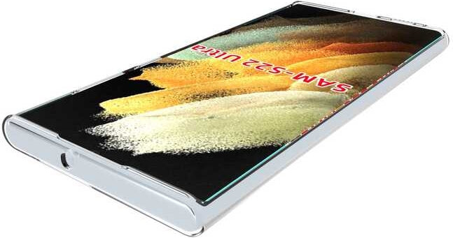 Galaxy S22 Ultra Kılıf Mnc Süper Silikon Kapak-Renksiz
