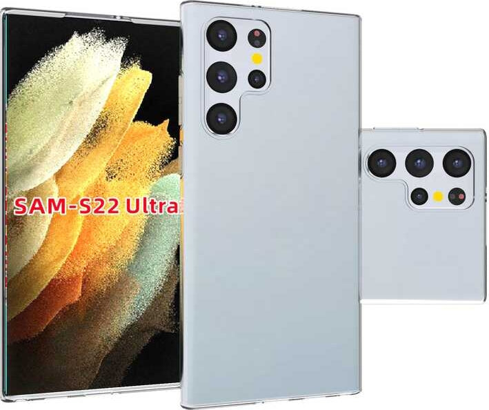 Galaxy S22 Ultra Kılıf Mnc Süper Silikon Kapak-Renksiz