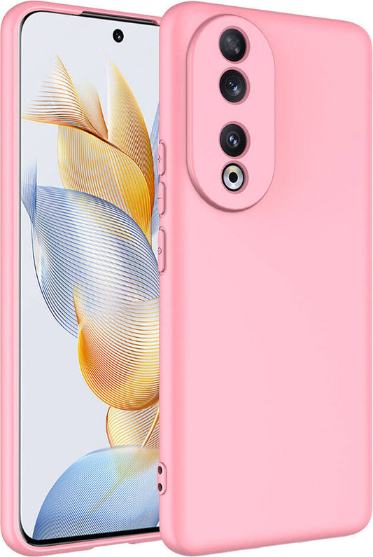 Huawei Honor 90 Kılıf Mnc Mara Laaakan Kapak-Pembe