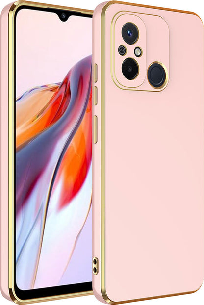 Xiaomi Redmi 12C Kılıf Mnc Bark Kapak-Rose Gold